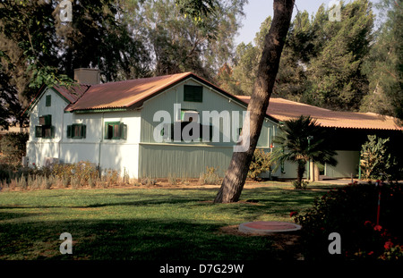 Ben-Gurion-Hütte im Kibbuz Sde boker Stockfoto