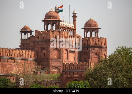 Lal Qila, Roten Fort in Delhi, Indien Stockfoto