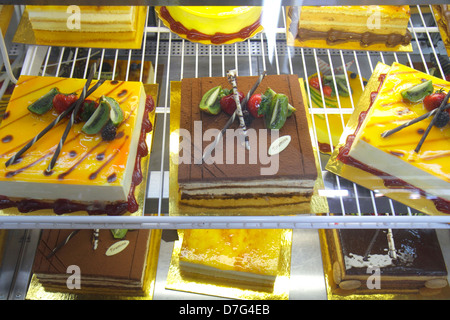 Miami Florida, Coral Gables, Delicias de Espana, Restaurant Restaurants Essen Essen Essen Café Cafés, Spanisch, Essen, Kuchen, Vitrine, Vitrine Verkauf, Desserts Stockfoto