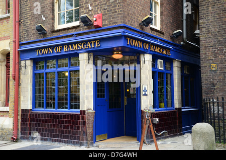 Stadt von Ramsgate Pub, Wapping High Street, Wapping, London Stockfoto