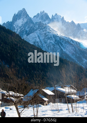 Trelechamp, Chamonix, haute Savoie, Frankreich Stockfoto