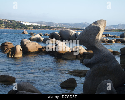 Eine Nahaufnahme eines ungewöhnlichen Rock Stockfoto