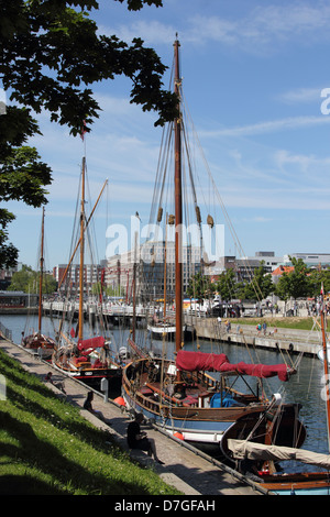 Schleswig Holstein Kiel Hafen historisches Schiff Stockfoto