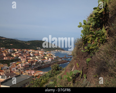 Eine idyllische Stadt Castelsardo auf der Insel Sardinien in Italien Stockfoto