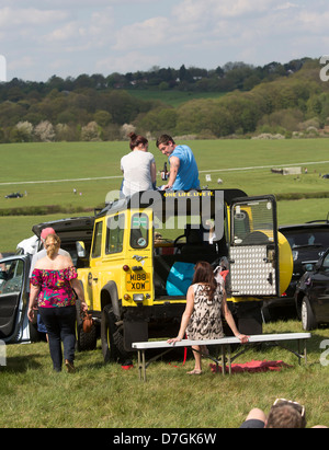 Northaw Punkt zu Punkt Kurs Horse Racing Feiertag Montag, 6. Mai 2013. Stockfoto