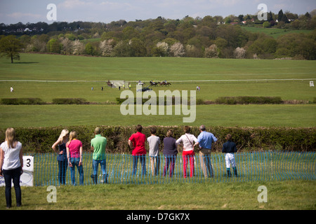 Northaw Punkt zu Punkt Kurs Horse Racing Feiertag Montag, 6. Mai 2013. Stockfoto