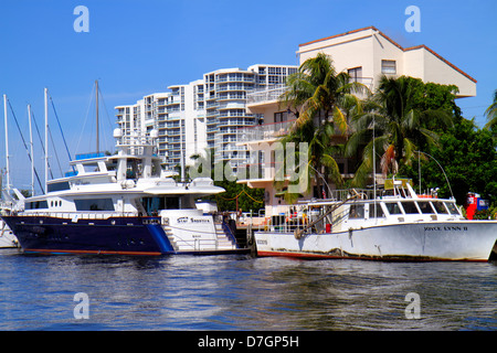 Hollywood Florida, Intracoastal Hochhaus Wolkenkratzer Gebäude Eigentumswohnungen Eigentumswohnungen Eigentumswohnungen Wohnhäuser Wohnung Stockfoto