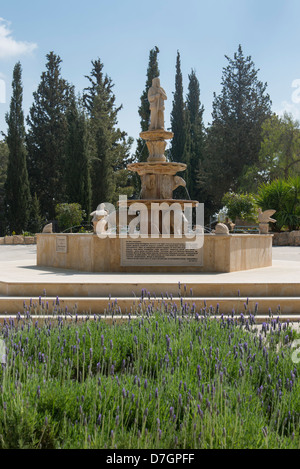 Brunnen am Feld der Hirten in Bethlehem, Israel Stockfoto