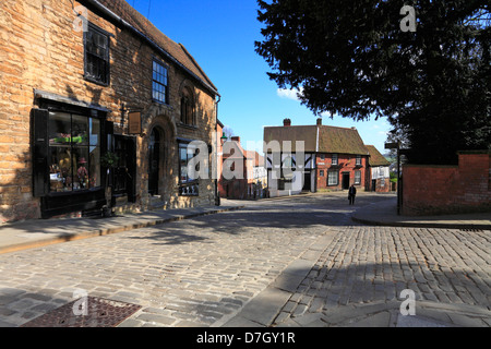 Norman House, steile Hügel, Lincoln, Lincolnshire, England, Vereinigtes Königreich. Stockfoto