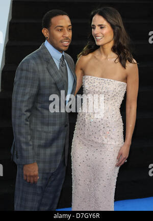 LUDACRIS & JORDANA BREWSTER SCHNELL & FURIOUS 6. WORLD PREMIERE LEICESTER SQUARE LONDON ENGLAND UK 7. Mai 2013 Stockfoto