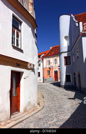 Slavonice Dorf, 1 km von der österreichischen Grenze entfernt. Tschechische Republik Stockfoto