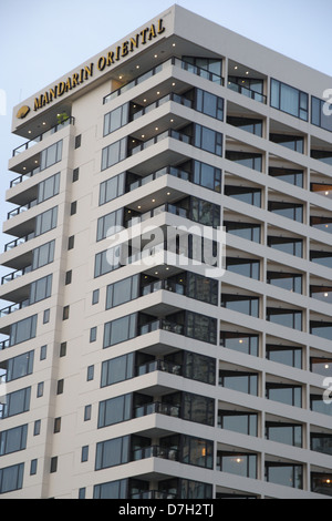 Mandarin Oriental Hotel am Chao Phraya Fluss in Bangkok, Thailand Stockfoto