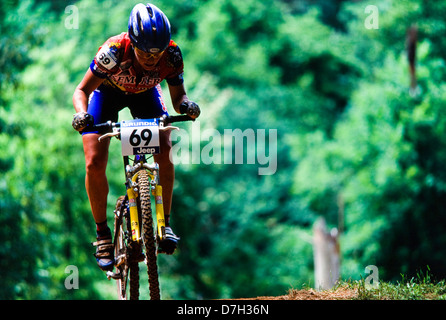 Mountainbike-Rennen, Atlanta, Georgia Stockfoto