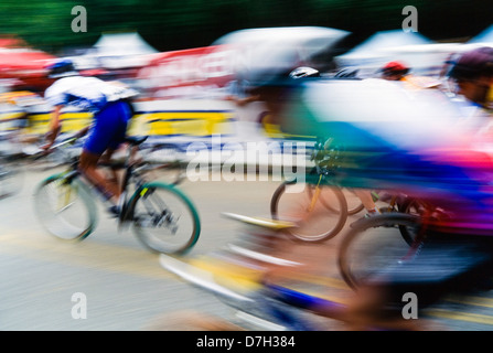 Mountainbike-Rennen, Atlanta, Georgia Stockfoto