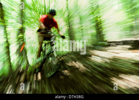 Mountainbike-Rennen, Atlanta, Georgia Stockfoto