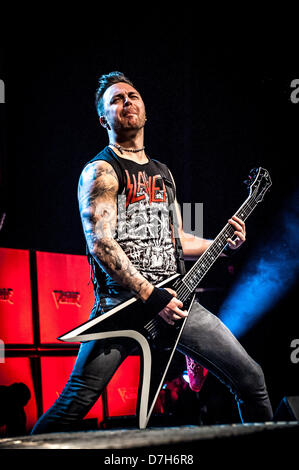 Toronto, Ontario, Kanada. 7. Mai 2013. Sänger MATTHEW TUCK von "Bullet For My Valentine" führt bei Sound Academy. (Bild Kredit: Kredit: Igor Vidyashev/ZUMAPRESS.com/Alamy Live-Nachrichten) Stockfoto