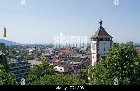 Luftbild von Freiburg Im Breisgau, einer Stadt in Süddeutschland Stockfoto