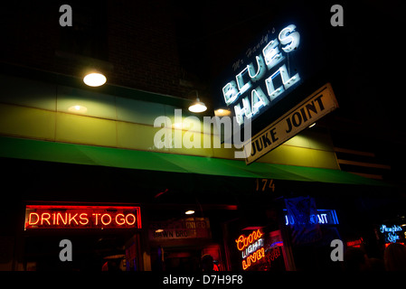 Juke Joint und Blues Bar auf Beale Street Memphis Tennessee Stockfoto