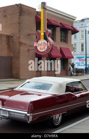 Hard Rock Cafe Beale Street Memphis Tennessee Stockfoto