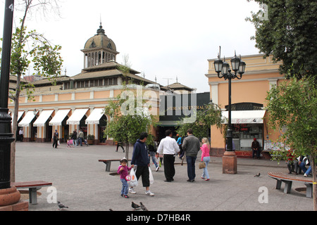 Santiago de Chile Mercado Central Market hall Stockfoto