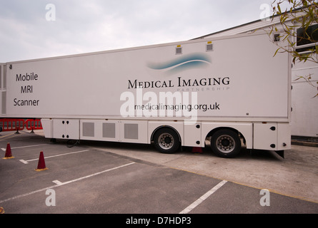 Mobilen MRT Magnetresonanz-Tomographie UK Stockfoto