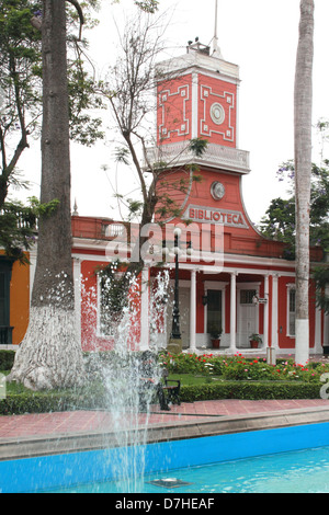 Peru Lima Barranco Biblioteca Stockfoto