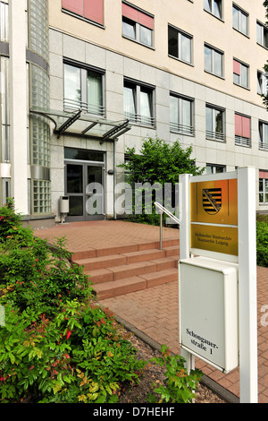 Die sächsischen Staatsarchiv in Leipzig Stockfoto