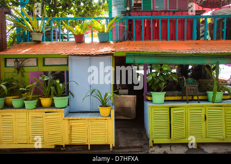 Restaurant in Seminyar auf Bali, Indonesien Stockfoto