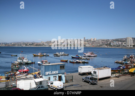 Chile-Valparaiso Hafen Hafen Stockfoto