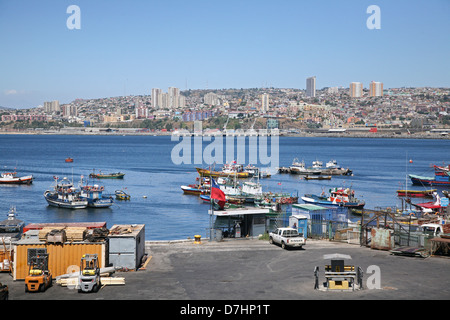 Chile-Valparaiso Hafen Hafen Stockfoto