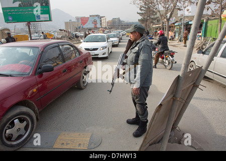 Afghanische Polizei ausgebildet vom niederländischen Militär in Kunduz, Afghanistan Stockfoto