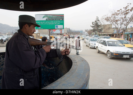 Afghanische Polizei ausgebildet vom niederländischen Militär in Kunduz, Afghanistan Stockfoto
