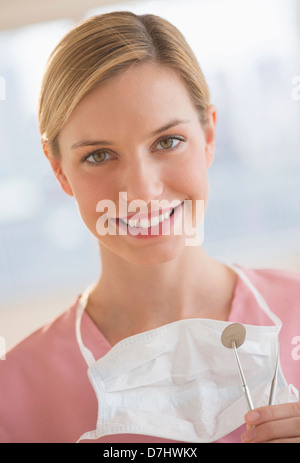 Porträt von Zahnärztin Stockfoto