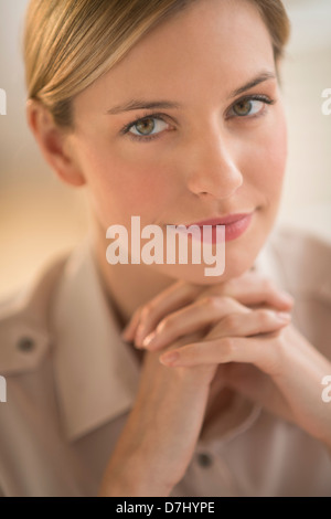 Porträt der jungen Unternehmerin Stockfoto