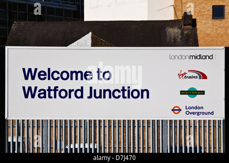 Bahnhof Watford junction Stockfoto