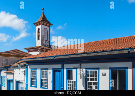 Nossa Senhora do Carmo Kirche, Minas Gerais, Brasilien Stockfoto