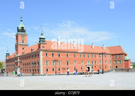 Blick auf das Königsschloss in Warschau, Polen Stockfoto