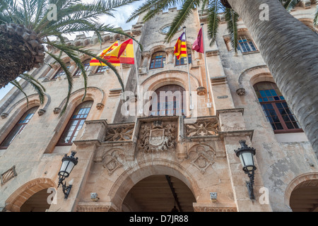 Ajuntament de Ciutadella, Menorca, Balearen, Spanien Stockfoto