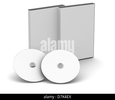 DVD-Hüllen - Blank Stockfoto