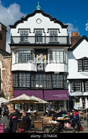 Ehemalige Mol Coffee House datiert 1596 am Cathedral Close in Exeter Devon England UK Stockfoto