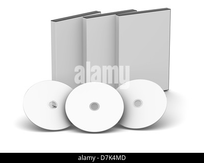 DVD-Hüllen - Blank Stockfoto