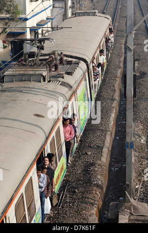 Ein Personenzug in Indien Stockfoto