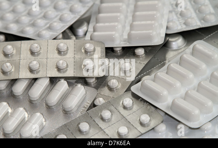 Berlin, Deutschland, Tabletten in Blister-Packungen Stockfoto