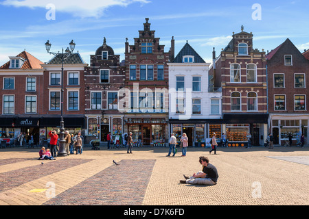 Markt, Delft, Zuid-Holland, Niederlande Stockfoto