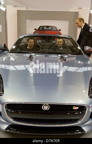 Posen, Polen, der neue Jaguar F-Type auf der Motor Show 2013 Stockfoto