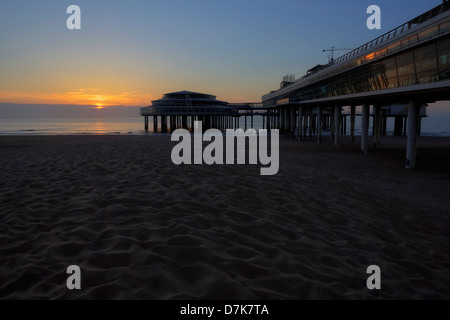 Pier, Scheveningen, Zuid-Holland, Niederlande Stockfoto