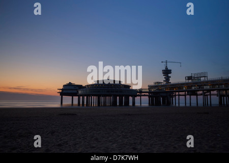 Pier, Scheveningen, Zuid-Holland, Niederlande Stockfoto