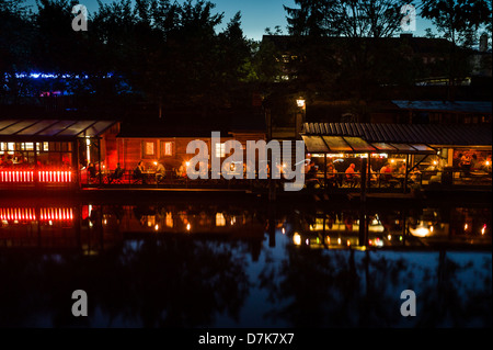 Berlin, Deutschland, Restaurant Freischwimmer am Flutgraben Stockfoto