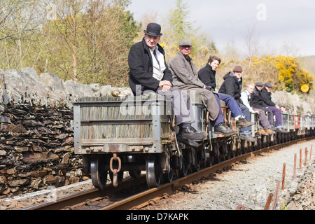 Ein Schwerkraft-Zug auf der England wieder Bahn, Wales Stockfoto