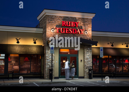 American Diner in Ruby Tuesday, Casual Restaurant, USA Stockfoto